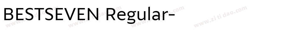 BESTSEVEN Regular字体转换